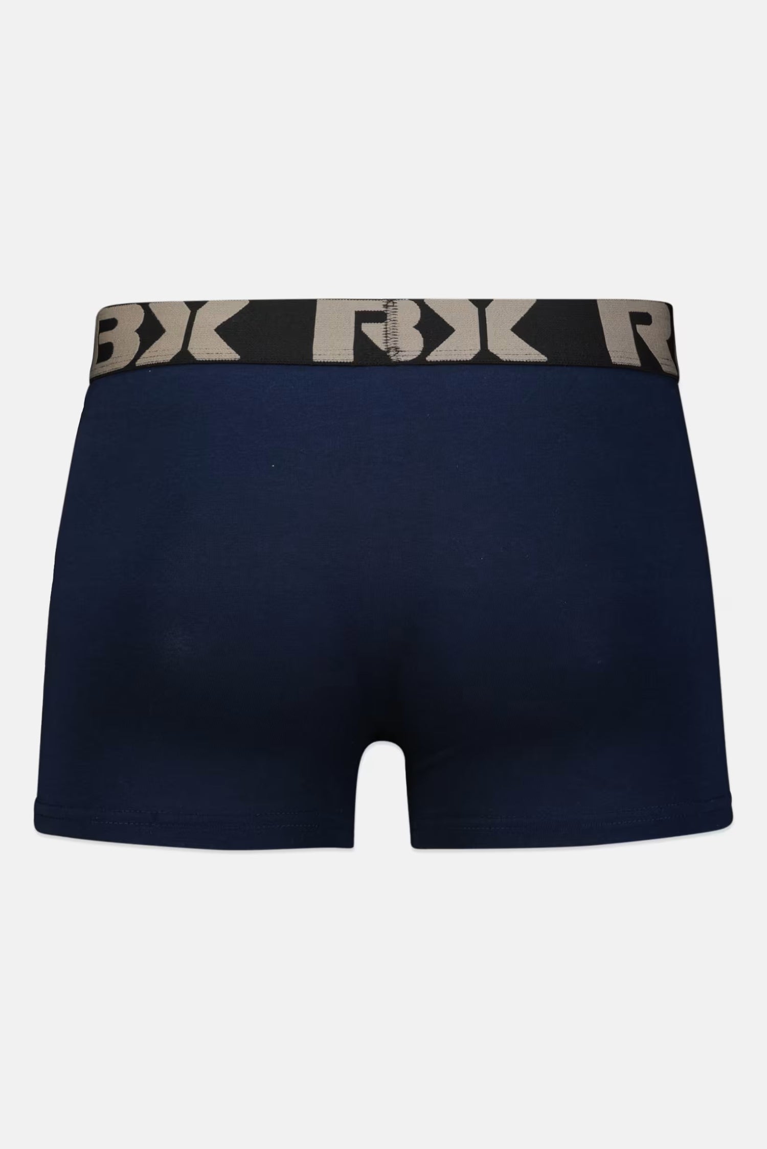 RBX, Men 3 Pack Plain Boxer Brief, Black/Grey/Navy
