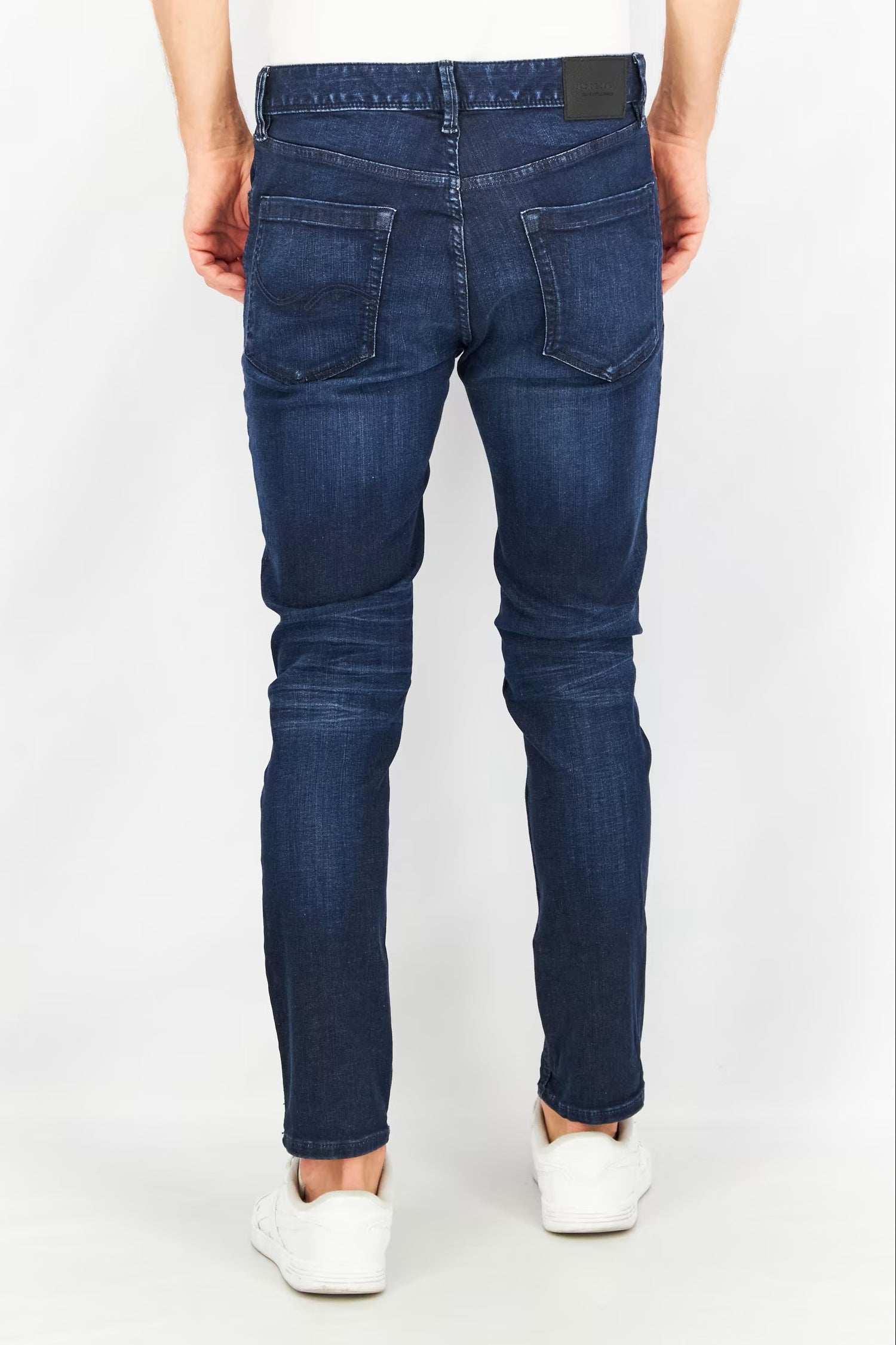 Jack & Jones, Men Slim Fit Washed Stretchable Denim Jeans, Navy
