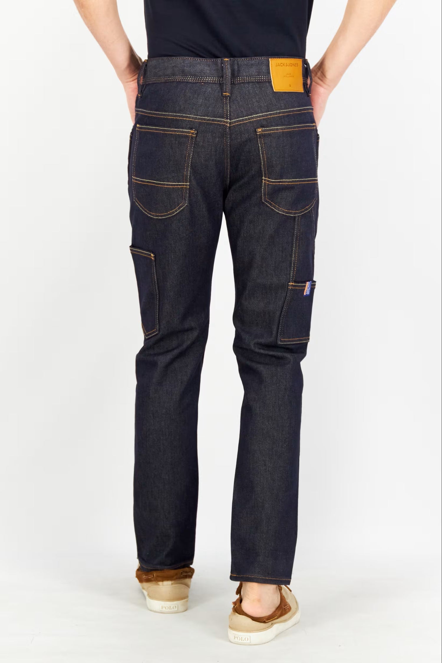 Jack & Jones, Men Eric Fit Wash Non-Stretchable Jeans, Navy Blue