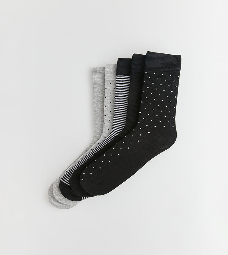 LC Waikiki, Pack of 5 Patterned Crew Socks