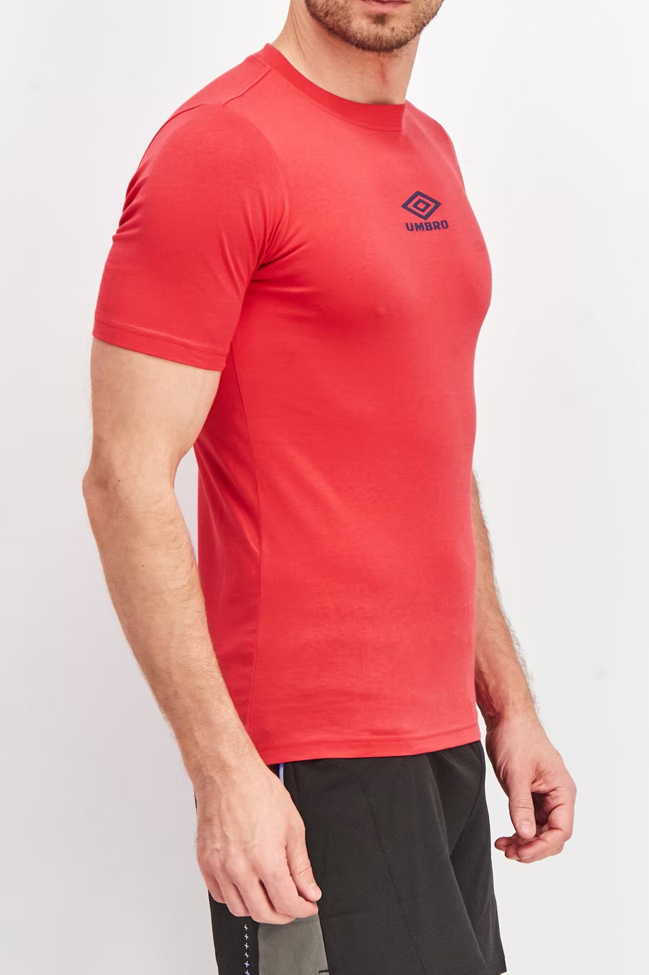 Umbro, Men Sportswear Fit Short Sleeve Training T shirt, Red