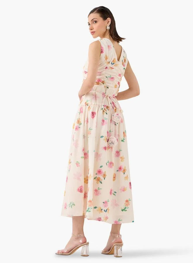 Floral Print Maxi Dress