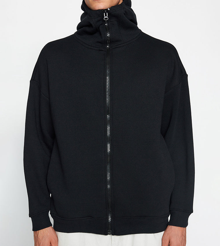 Trendyol, Solid Long Sleeves Oversized Hooded Jacket