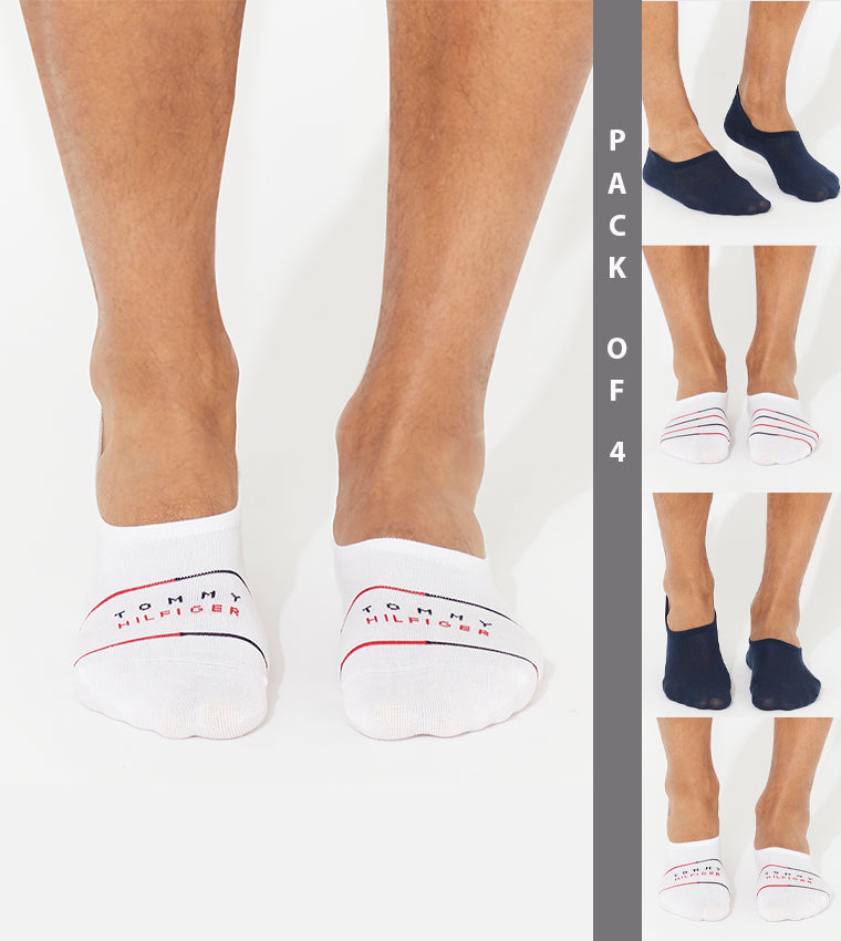 Tommy Hilfiger, Pack of 4 No Show Socks