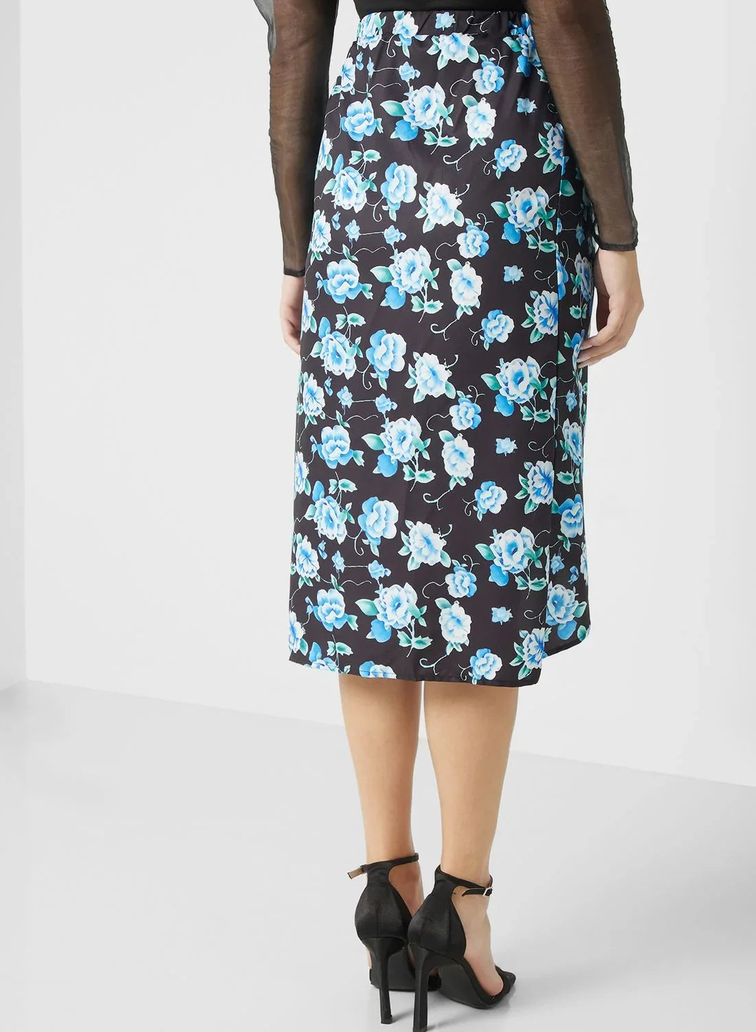 Printed Midi Skirt