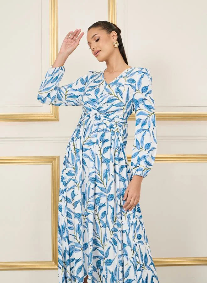 Leaf Print Dress