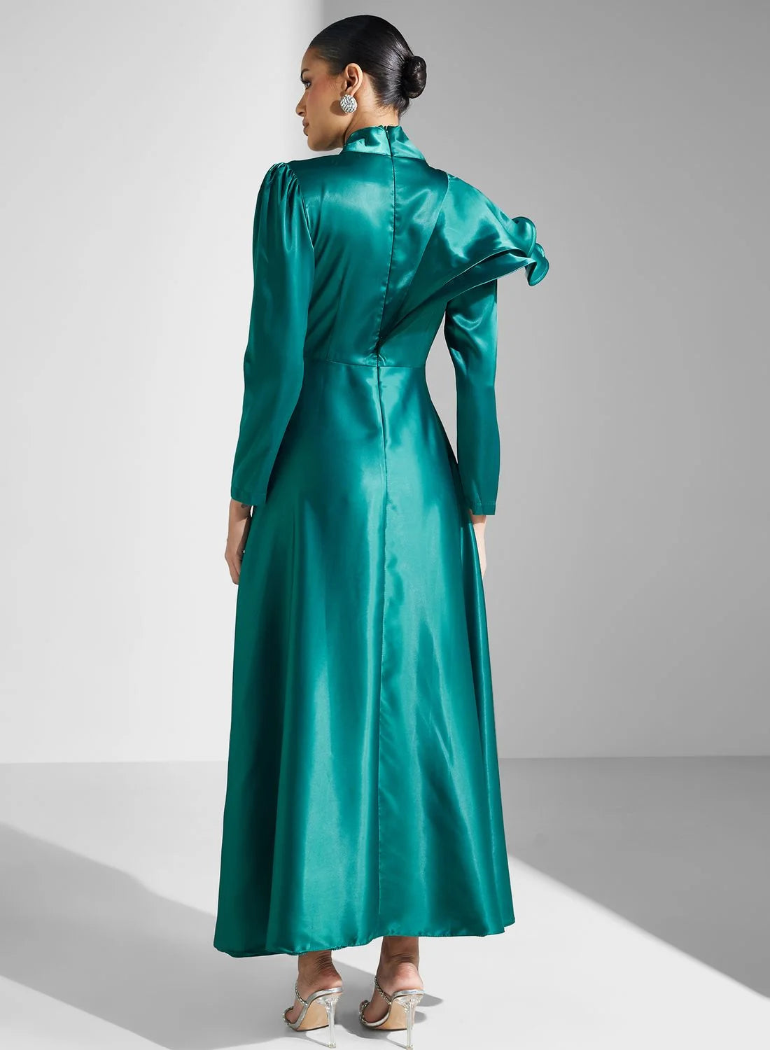 Satin Emerald Dress
