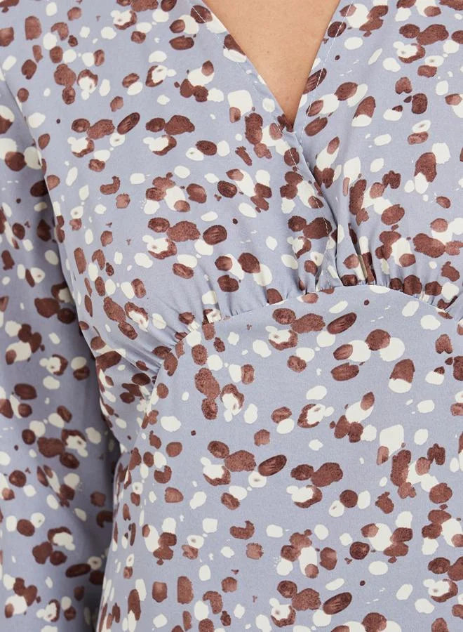 Printed Midi Dress